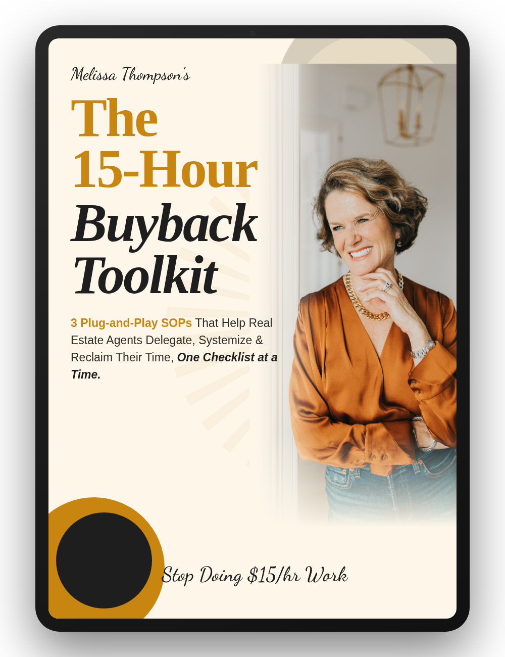 The 15-Hour Buyback SOP Toolkit preview on iPad